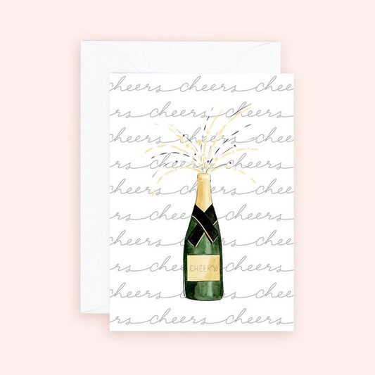 Almeida Illustrations Mini Card - Champagne