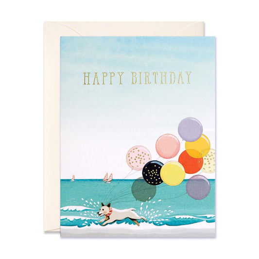 JooJoo Paper Card - Splashing Dog Birthday