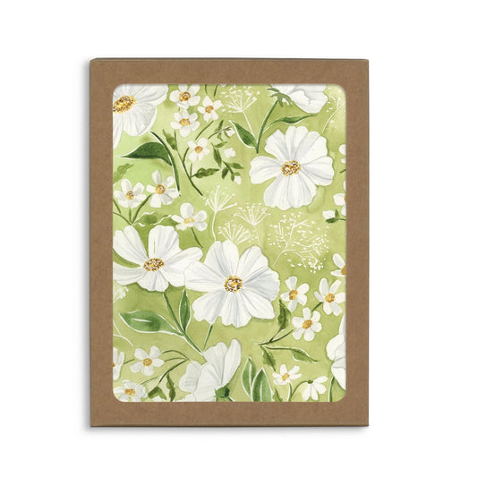 Almeida Illustrations Card - Green Flowers