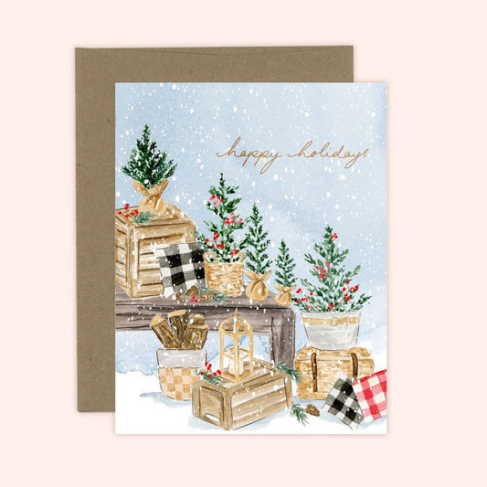 Almeida Illustrations Card - Happy Holidays