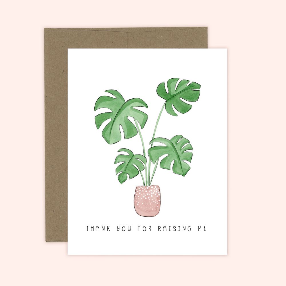 Almeida Illustrations Card - Thank You For Raising Me