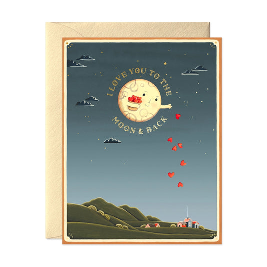 JooJoo Paper Card - Love You To The Moon & Back