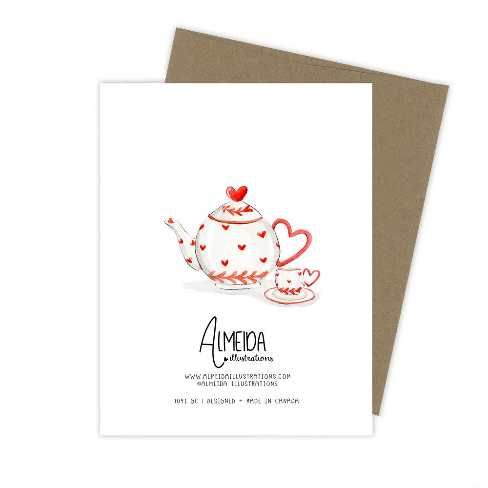 Almeida Illustrations Card - Cup Of Tea