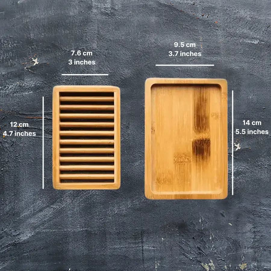 Dual Layer Bamboo Soap Dish