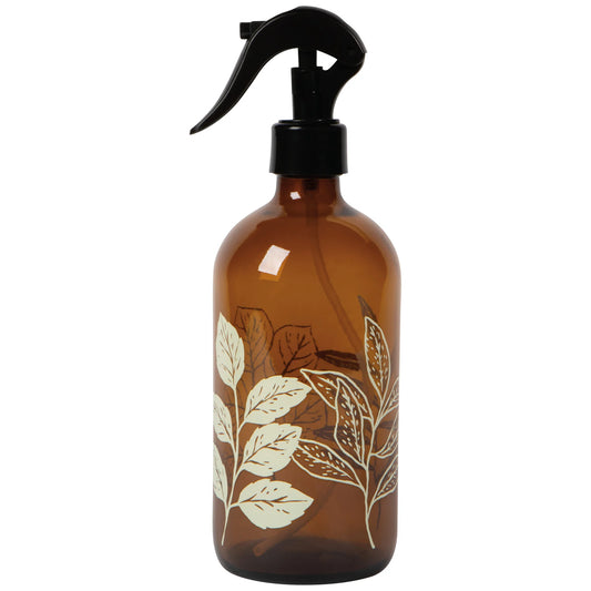 Fern & Frond Amber Glass Spray Bottle