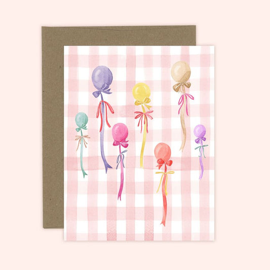 Almeida Illustrations Card - Birthday Balloons