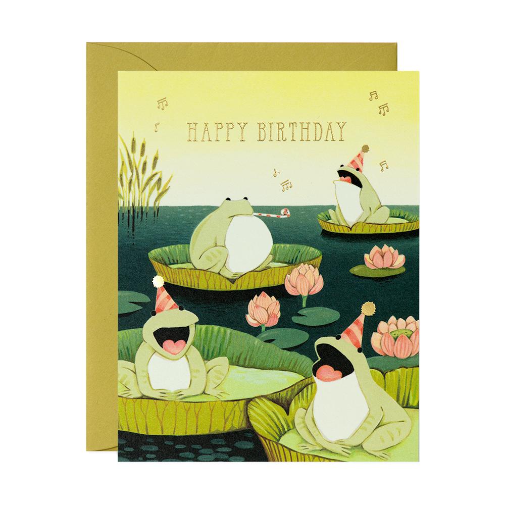 JooJoo Paper Card - Frog Birthday