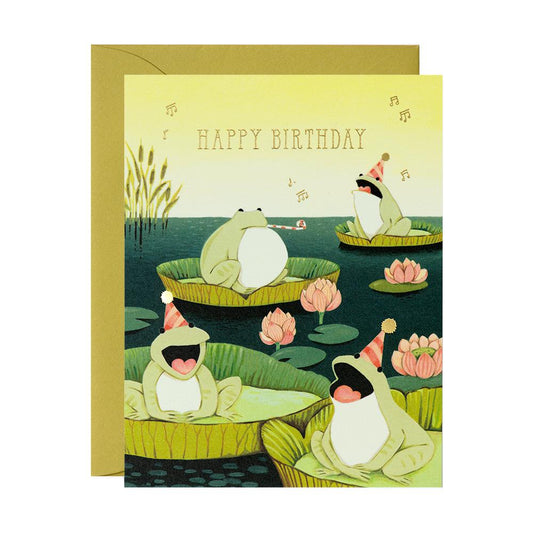 JooJoo Paper Card - Frog Birthday