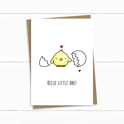 Baun Bon Card - Hello Little One Chick