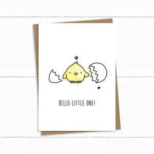 Baun Bon Card - Hello Little One Chick