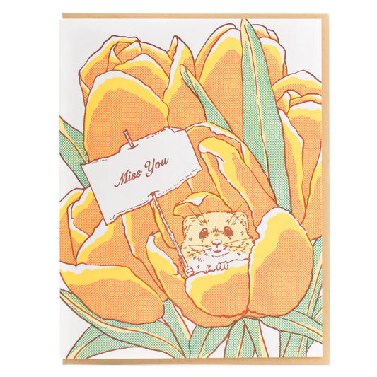 Porchlight Press Card - Miss You Mouse