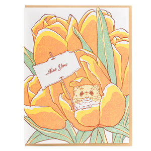 Porchlight Press Card - Miss You Mouse