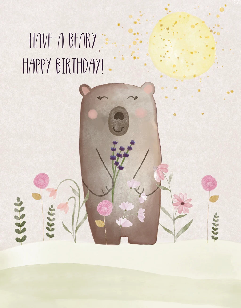 Poplar Paper Card - Beary Happy Birthday
