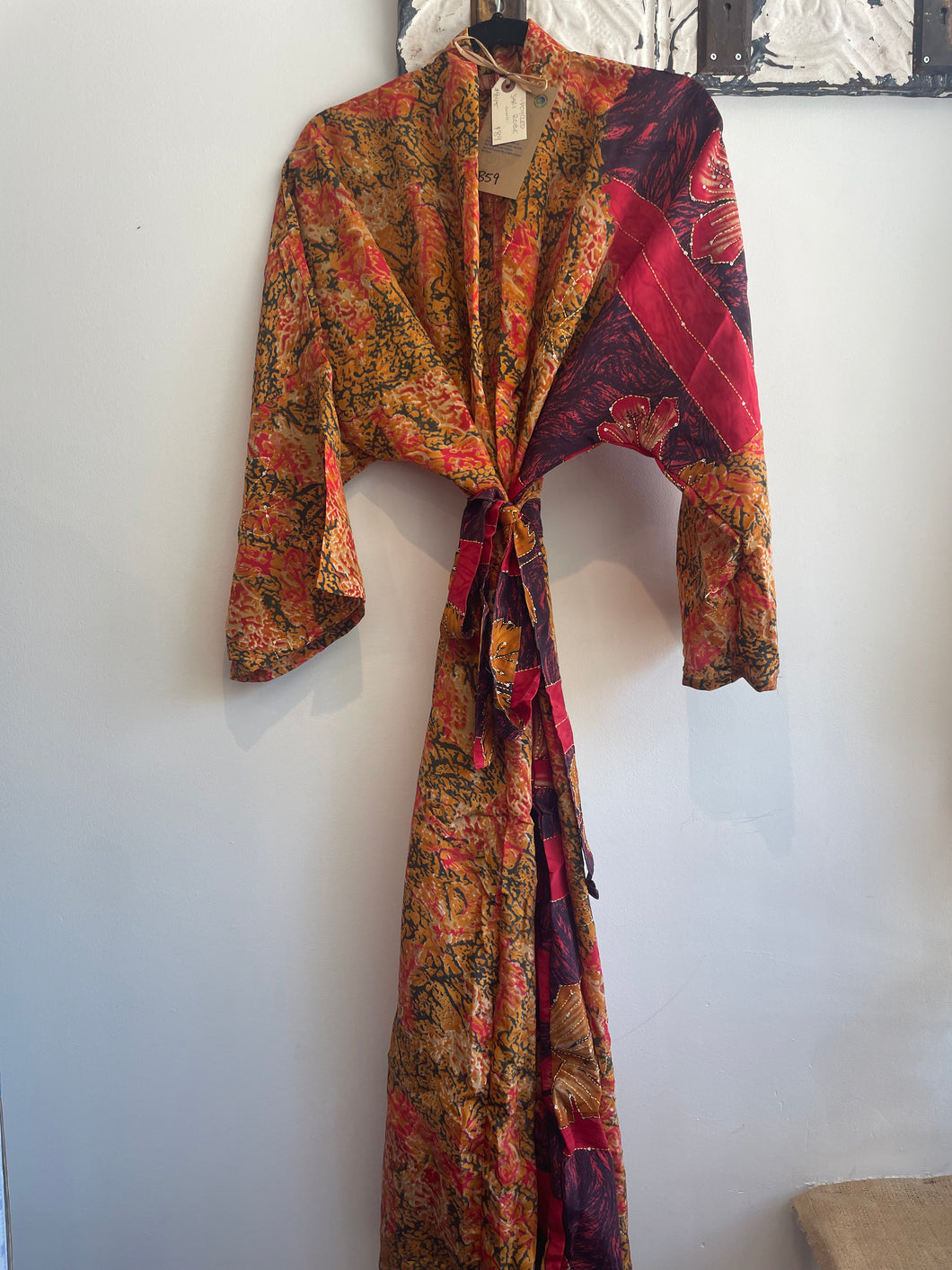 Upcycled Sari Robe - Long #B59