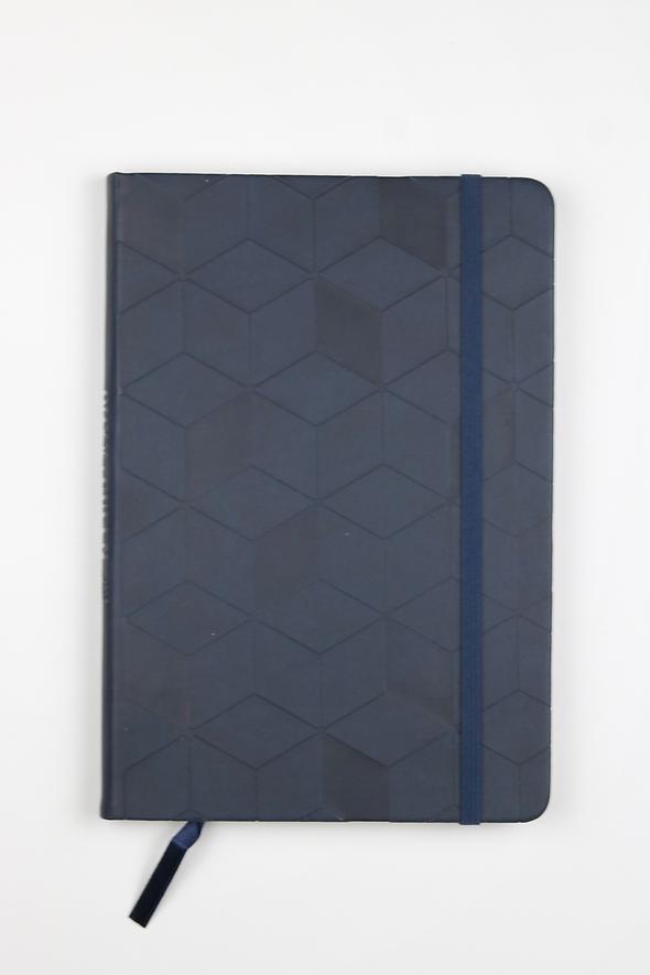 Onyx + Green Hard Cover Stone Paper Notebook