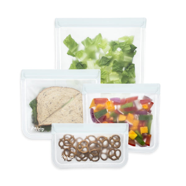 Re-Zip 4-piece Essential Leakproof Reusable Storage Bag Kit
