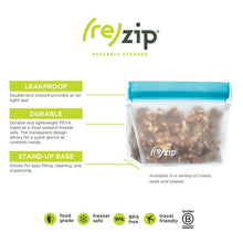 Re-Zip 8 oz Leakproof Reusable Storage Bag (2 Pack)