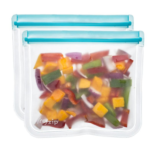 Re-Zip Lay-Flat Leakproof Reusable Storage Bag (2-Pack)