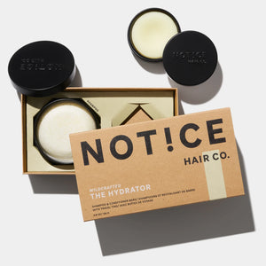 Notice Hair Co. - The Hydrator Travel Set - Shampoo & Conditioner Bar (with tins)