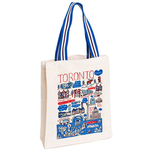 Julia Gash Toronto Cityscape Tote Bag (Large/Blue)