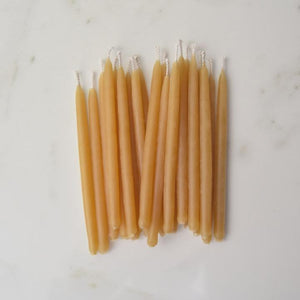 Honey Candles Beeswax Birthday Candles - 20 Pack