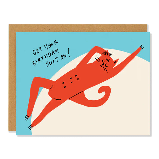 Badger and Burke Card - Birthday Suit