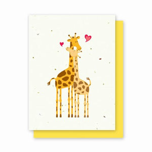 Green Field Paper Co. Card - Giraffes In Love
