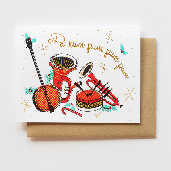 Porchlight Press Card - Holiday Instruments