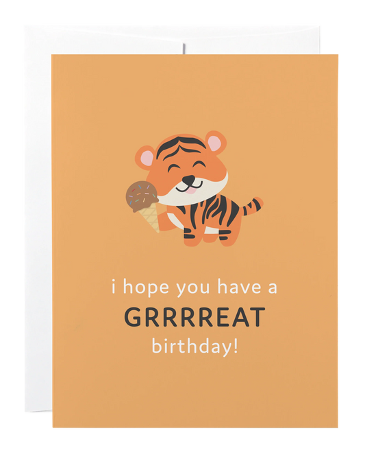 Classy Cards - Tiger Birthday