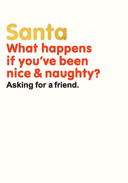 Snap To Grid Card - Nice And Naughty