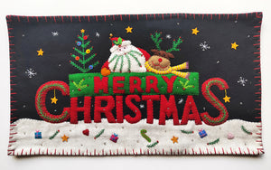 Handmade Stitch By Stitch Holiday Pillow