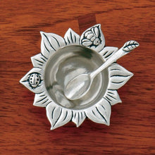Basic Spirit Handmade Pewter Salt Cellar w/ Spoon