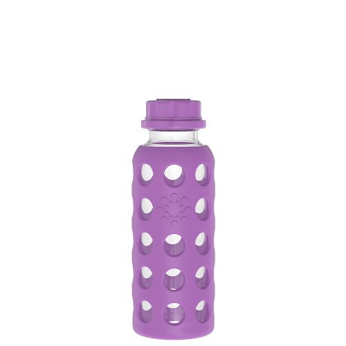 LifeFactory 9oz Glass Baby Bottle With Flat Cap