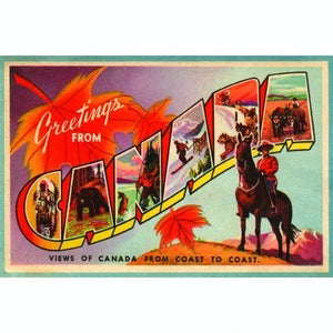Vintage Canada Postcard Greeting Card