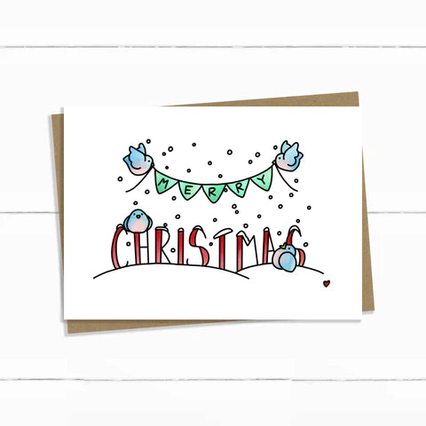 Baun Bon Card - Christmas Birds