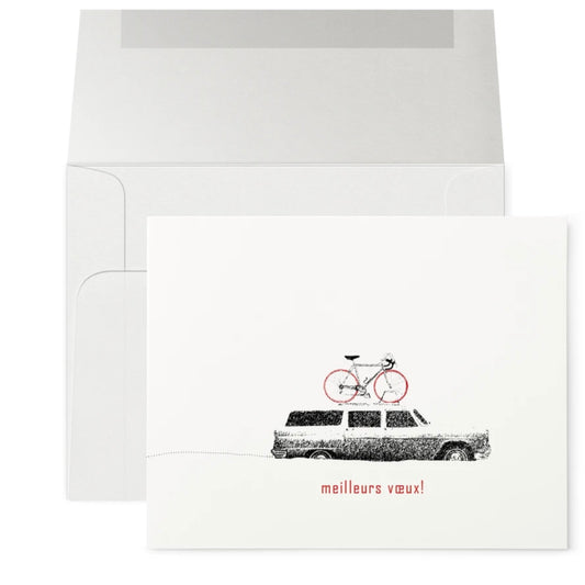 Petits Mots Card - Car & Bike (Holiday)