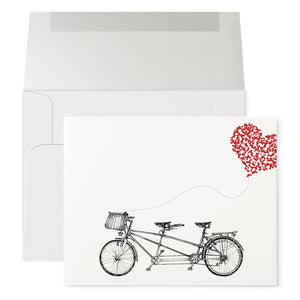 Petits Mots Card - Tandem Bike (Love)