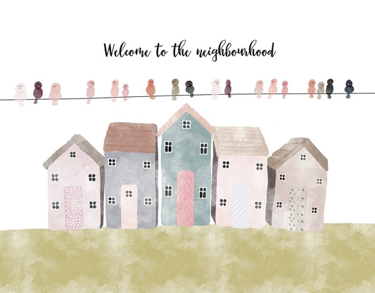 Poplar Paper Card - Welcome Neighbour