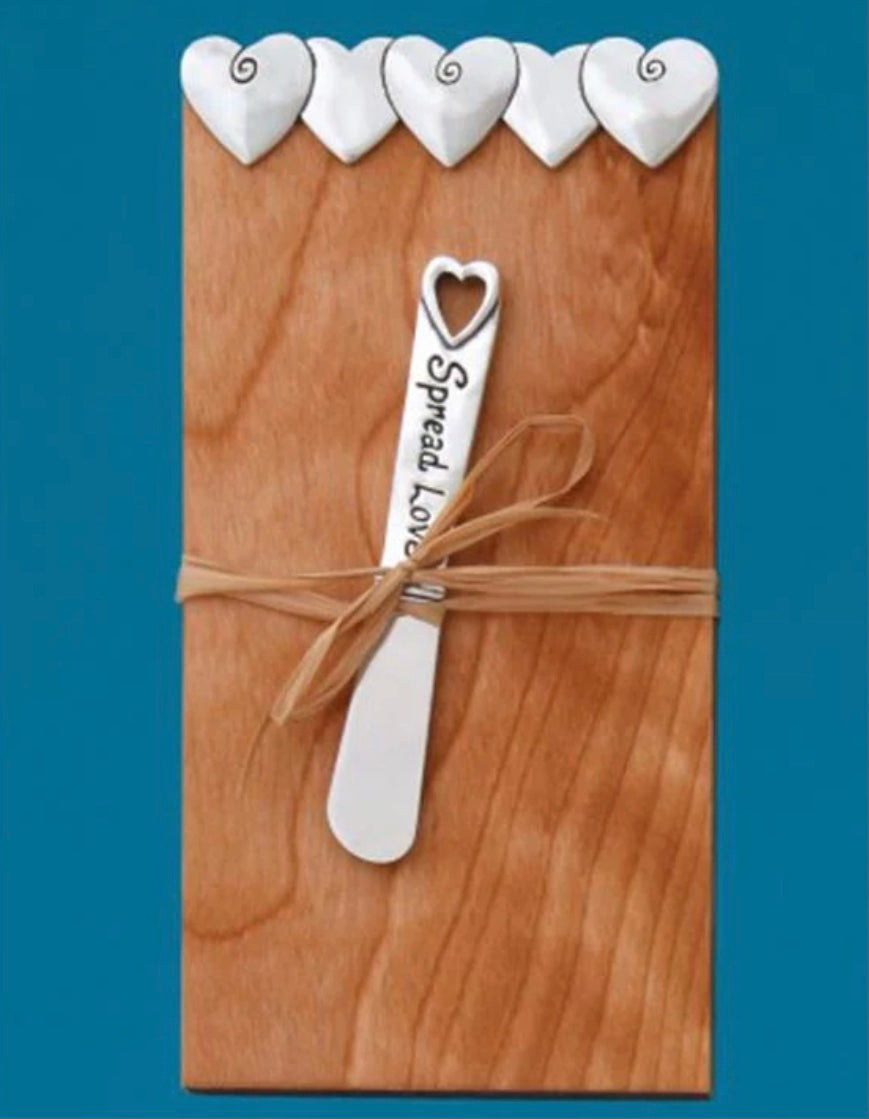 Basic Spirit Handmade Pewter & Yellow Birch Cheese Board