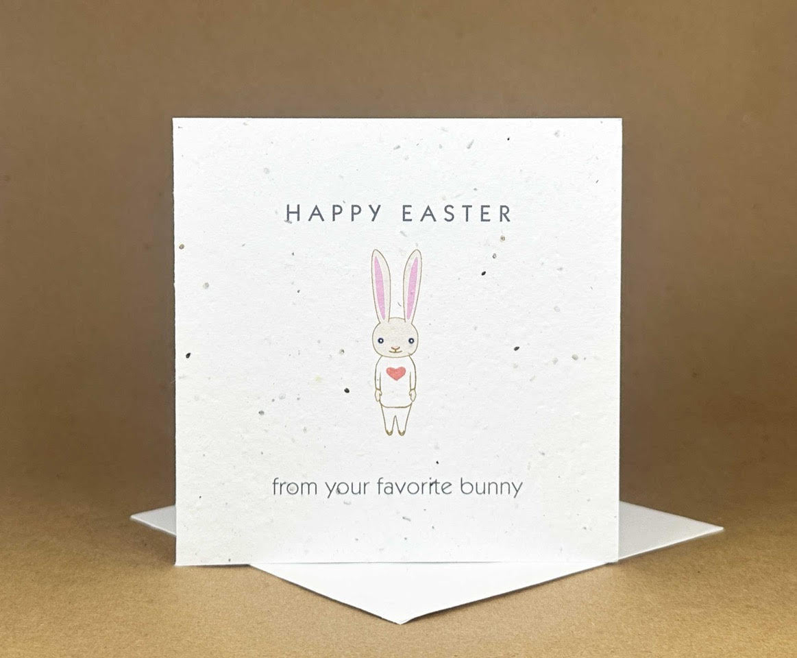 Okku Plantable Card - Favourite Bunny