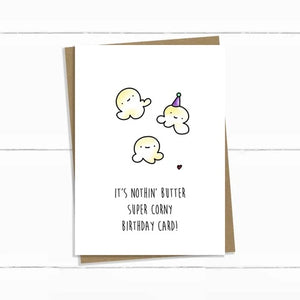 Baun Bon Card - Super Corny Birthday Popcorn