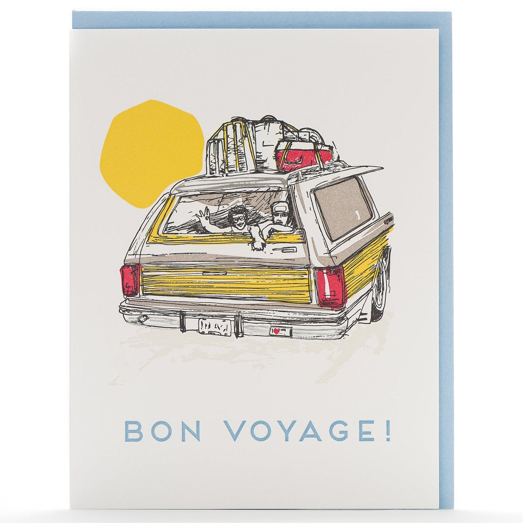 Porchlight Press Card - Bon Voyage