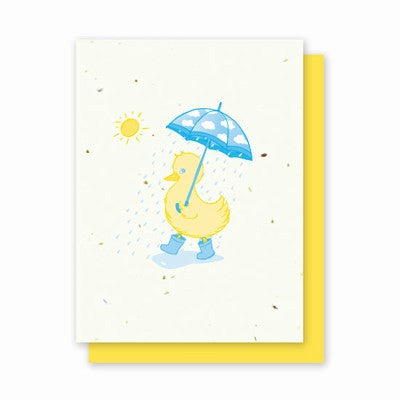Green Field Paper Co. Card - Rainy Day Duck