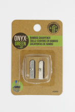 Onyx + Green Bamboo Pencil Sharpener