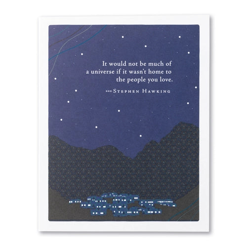Positively Green Card - People You Love (Hawking) - Love