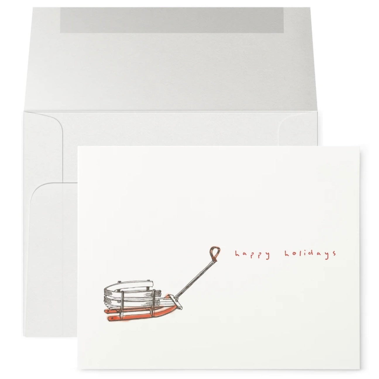 Petits Mots Card - Sled (Holiday)