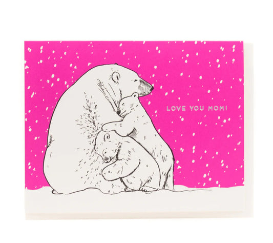 Porchlight Press Card - Mom Polar Bears
