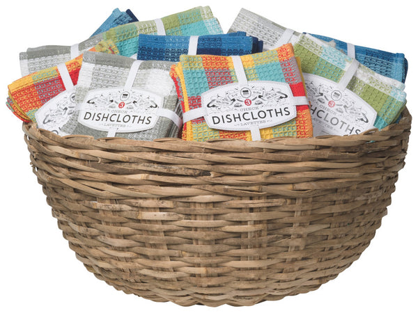 100% Cotton Check Dish Cloths