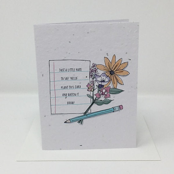 Jill & Jack Paper Plantable Card - Note to Say Hello