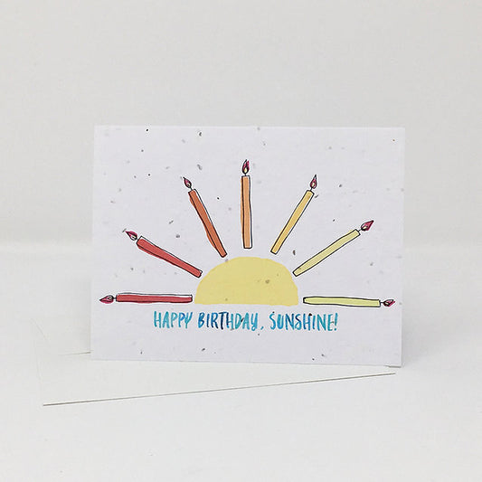 Jill & Jack Paper Plantable Card - Birthday Sunshine